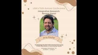 LRAs 74th Annual Conference Integrative Research Review Panel [upl. by Nyssa]