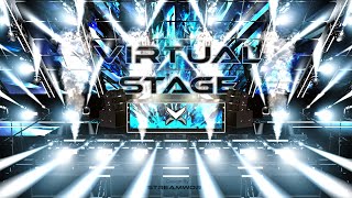 Virtual stage for Djs  Vision Pro Stage  Obs 3D Background for Live stream [upl. by Einama]