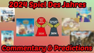 2024 Spiel Des Jahres Official Nominations  Commentary amp Predictions [upl. by Iliram226]