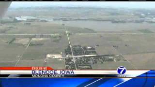 KETV Gets Aerial View Of Missouri River Flooding [upl. by Arakihc]