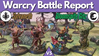 Gloomspite Gitz vs Sylvaneth  Warcry Battle Report [upl. by Ogram137]