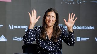 Garbine Muguruza has controversial response picking between Rafa Nadal and Carlos Alcaraz [upl. by Lionello]