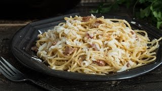 Spaghetti Carbonara Recipe [upl. by Ellekcir]