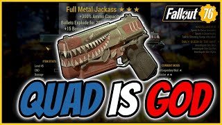 Fallout 76  The Quad Explosive 10mm Is Godly [upl. by Onateag]