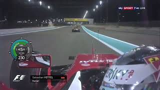 F1 2016 Hamilton Blocking Rosberg for the World Championship  Vettel Onboard Abu Dhabi  Telemetry [upl. by Goth286]