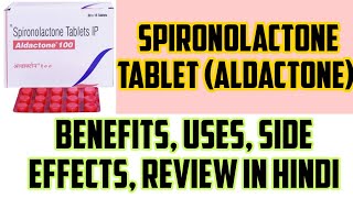 Spironolactone Tablet IP 25 mg in Hindi  Aldactone Tablet in Hindi  Uses Side effects Benefits [upl. by Antonetta]