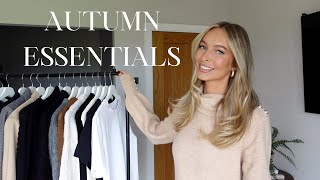 ULTIMATE AUTUMN CAPSULE WARDROBE 2023  essential wardrobe pieces [upl. by Nonnad]