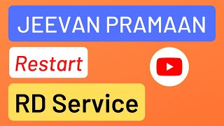 How to Restart Biometric Device RD Service for Jeevan Pramaan [upl. by Merrily]