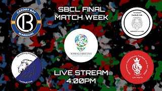 SOMALI BRITISH CHAMPIONS LEAGUE FINAL MATCH WEEK LIVE STREAM 2 MATCHES [upl. by Anialram682]