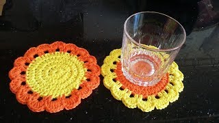 Crochet Dessous de verre Rond [upl. by Hetti]