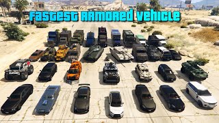 GTA V Fastest Armored Vehicle in whole game Top Speed [upl. by Yzus]