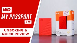 WD My Passport 5tb external Hard Drive Unboxing and Review  filpkart sale  hindi  india [upl. by Eserahc]