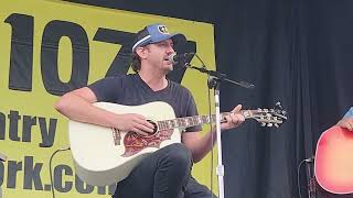 Drew Baldridge  Tough People acoustic Froggy 1077 guitar pull 7222024 York State Fair PA 1116 [upl. by Lenoj]