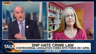 Scots hate crime law Matthew Stadlen tells Helen Joyce she is hateful for calling a man a man [upl. by Mohun456]