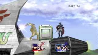 SSBB TAS Ike vs Marth [upl. by Keener]