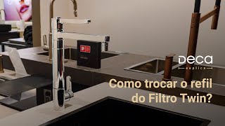 Como trocar o refil da Torneira com Filtro Twin  Deca Explica  Canal Deca [upl. by Aelegna]