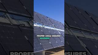 Optimizing Solar Panel Angle For Maximum Performance solarpanelsforhome solar [upl. by Shing159]