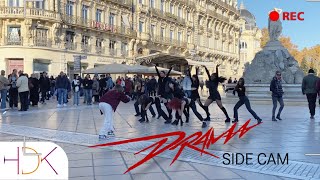 KPOP IN PUBLIC SIDE CAM AESPA  ‘DRAMA’ KPOP Dance cover by HDK from France [upl. by Klinges]