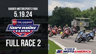 Steel Commander Superbike Race 2 at Alabama 2024  FULL RACE  MotoAmerica [upl. by Ray]