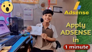 How to apply for ADSENSE  Finally adsense aayo 😅 [upl. by Ihtac]