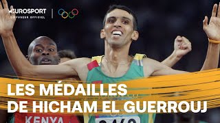 JEUX OLYMPIQUES  Les médailles de Hicham El Guerrouj à Sydney 2000 et Athènes 2004 [upl. by Hedda]