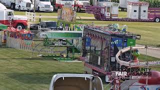 LIVE Setting up the Carnival Rides and Midway  Saturday 81223 [upl. by Nanek]