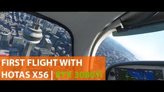 MSFS2020  FIRST FLIGHT WITH X56 HOTAS  RTX308Ti [upl. by Bev704]