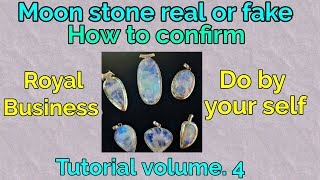 How to know moon stone is real or fake  REAL vs FAKE  gemstone dealing [upl. by Cadell]