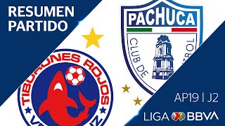 Resumen y Goles  Veracruz vs Pachuca  Liga BBVA MX  Apertura 2019  Jornada 2 [upl. by Anirtruc323]