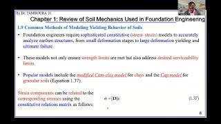 Foundation EngineeringChapter1 Review of Soil Mechanics Part 14Yielding Behavior of SoilsPart1 [upl. by Yasdnil]