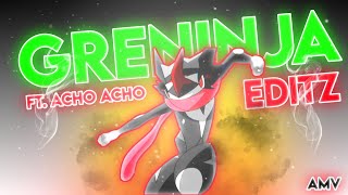 Ash Greninja VS Charizard Edits 😍 ll FT Acho Acho ll Pokemon Edits ll pokemon [upl. by Sarena37]