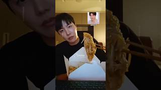 Jhope is shocked to see the food as big as his face 😂 [upl. by Ehsrop]