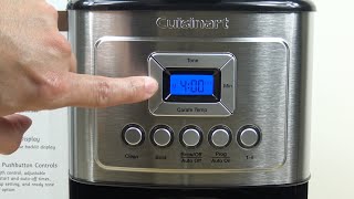 How to Use a Cuisinart Coffeemaker  Navigating the Control Panel [upl. by Cia]