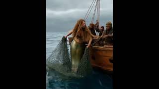 Mermaid caught in fishing net । FishingAdventureOceanMysteryViralMermaid [upl. by Killy]