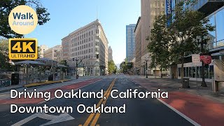 【4K60】 Driving  Oakland Downtown Oakland California [upl. by Erolyat]