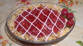 Strawberry Delight Recipe  Strawberry Trifle Recipe  Creamy Strawberry dessert [upl. by Aiclid409]