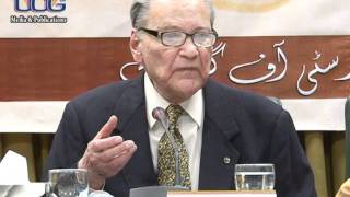 JusticeR Dr Javed Iqbal Son of Dr Allama Iqbal Elaborate the Concept of Nationalism at UOG [upl. by Nemajneb]