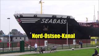 MS Seabass im Nord Ostsee KanalKiel canal  Schleuse Brunsbüttel [upl. by Fontana]