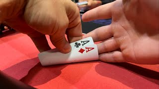 ALL IN with ACES on my VERY first hand  Poker Vlog 246 [upl. by Adnamas]