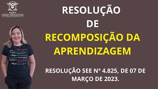 RECOMPOSIÇÃO DA APRENDIZAGEM [upl. by Eimaraj]