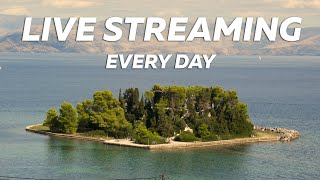 Corfu  Kerkyra Greece Mouse Island LIVE [upl. by Nadnerb]