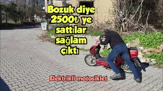 Bozuk diye satın aldı sağlam çıktı elektrikli bisiklet tamiri [upl. by Mair]