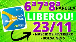 AUXÍLIO EXTENSÃO  VEJA QUEM RECEBE A 6ª7ª E 8ª PARCELA NESTA SEGUNDAFEIRA 2311 [upl. by Reginald]