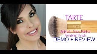 TARTE Airbrush Bamboo Foundation Brush Demo [upl. by May]