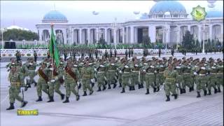 Turkmenistan Military Parade October 27 2014 [upl. by Ettelracs]