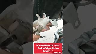 brake caliper piston rewind DIY HOMEMADE TOOLS🔧 car tips mechanic diy tools TjAutoCare shorts [upl. by Nelhsa]