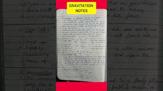 Gravitation Notes Class 9 th Science [upl. by Anelhtac]