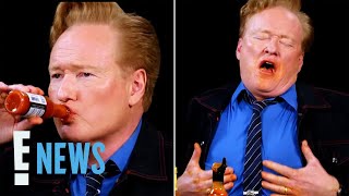 Conan O’Brien Goes VIRAL After Eating Hot Wings on Hot Ones  “I’ve Never Felt So Alive”  E News [upl. by Elaine]