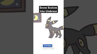 Pokemon  Eevee Evolves Into Umbreon Pokemon Short [upl. by Eicnan]