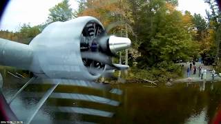 PBY with rotating camera and retractable floats hits a tree [upl. by Melany636]